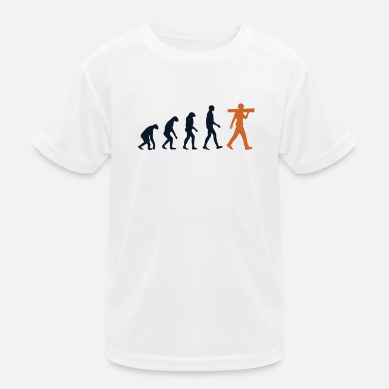 Carpenter Evolution Carpenter Wood Mechanic Kids Functional T-Shirt