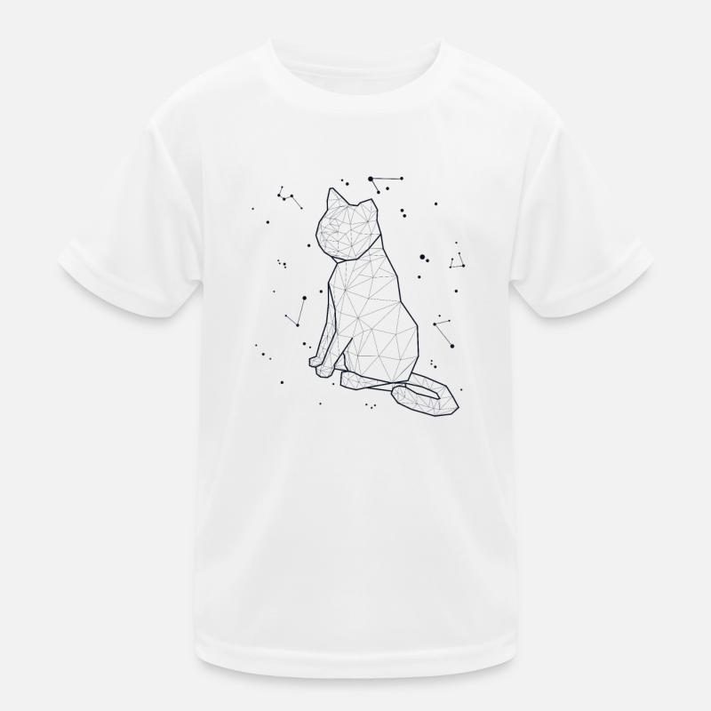 Sternbild Cat Constellation Kätzchen Hauskatze Kinder Funktions-T-Shirt