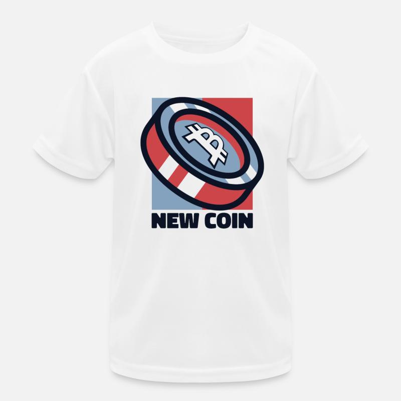 Nouvelle Pièce Crypto-Monnaie Blockchain Crypto Bitcoin T-shirt sport Enfant