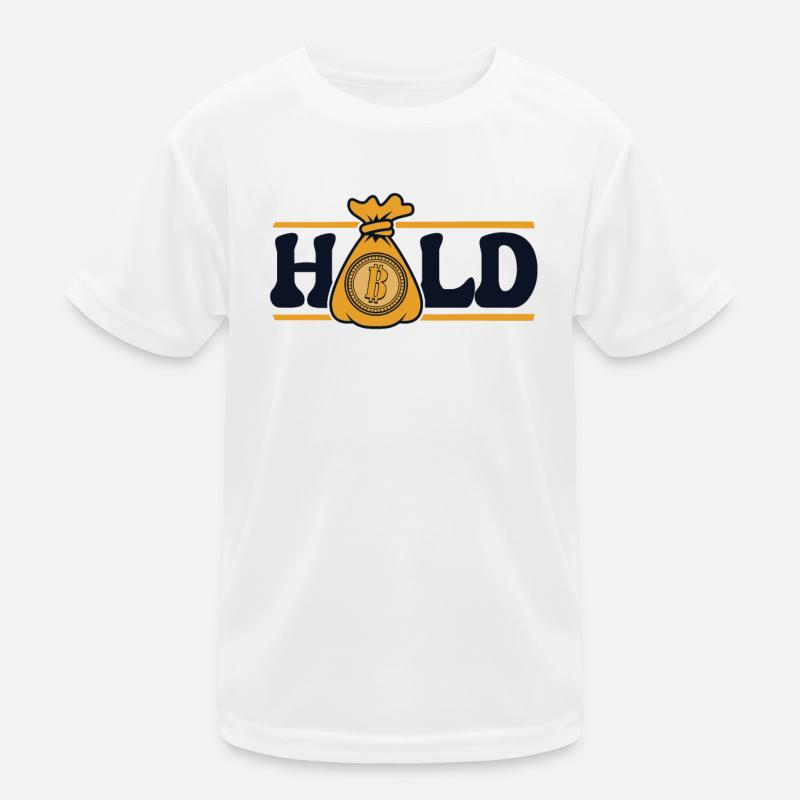 Hold Crypto Kryptowährung Blockchain Crypto Kinder Funktions-T-Shirt