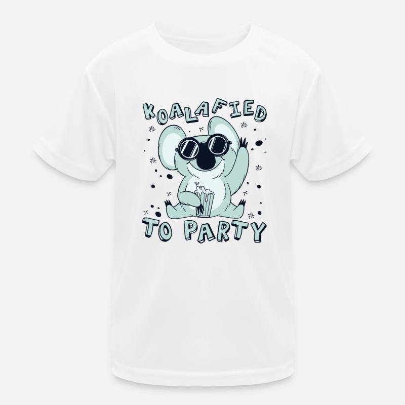 Koalafied To Party Koalabear Eucalyptus Lover Kids Functional T-Shirt