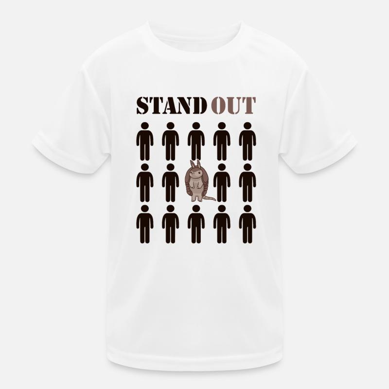 Auffällige rosa Fee Cingulata Chlamyphoridae Kinder Funktions-T-Shirt