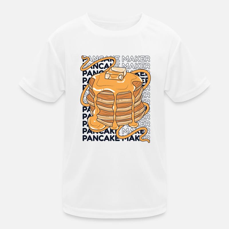 Pancake Maker Recipes Flapjack Griddlecake Kids Functional T-Shirt