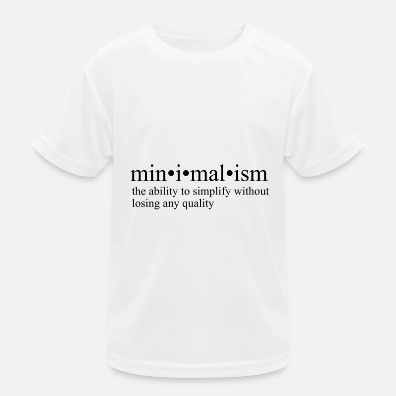 Minimalismus Kinder Funktions-T-Shirt
