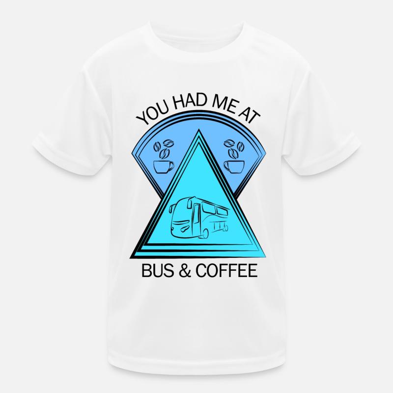 Bus Bus Driver School Bus Bus Driver Coffee Kids Functional T-Shirt