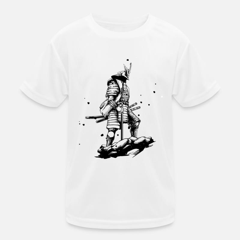 Krieger von Japan Samurai Geschenk Mann und Kinder Kinder Funktions-T-Shirt