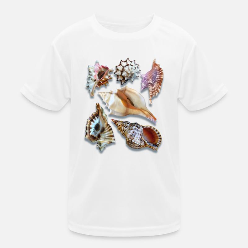 magnificent shells, Sea Shells, Beach Kids Functional T-Shirt