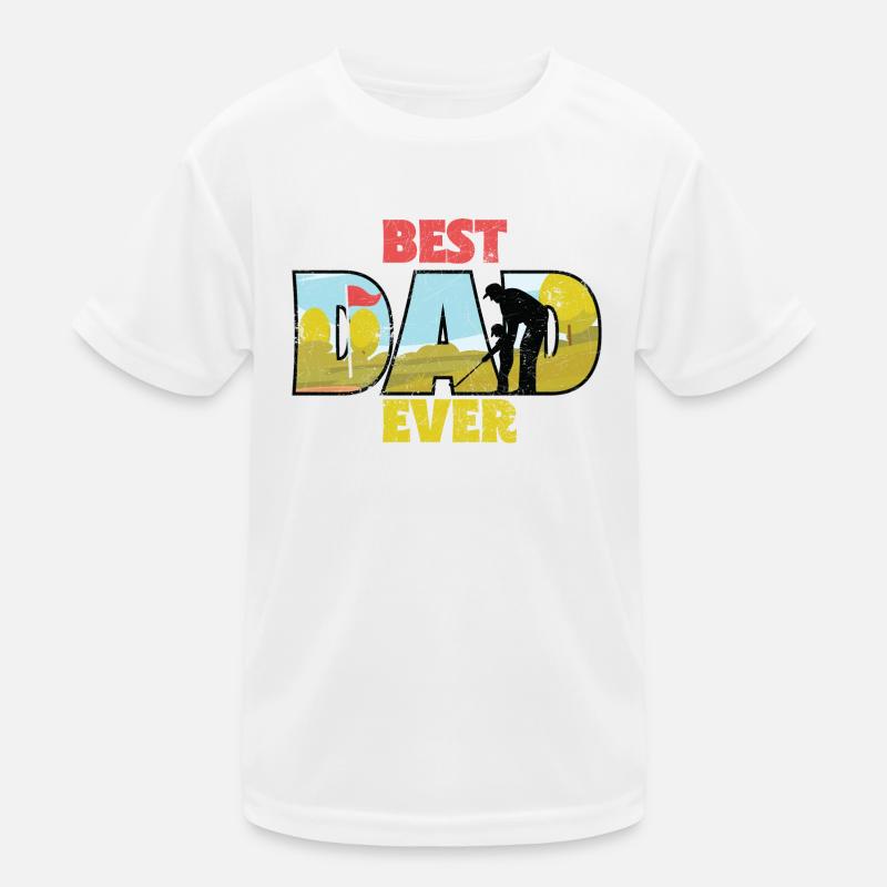 BESTER PAPI PAR GOLF EISEN GOLFER TEE SPRUCH MOTIV Kinder Funktions-T-Shirt