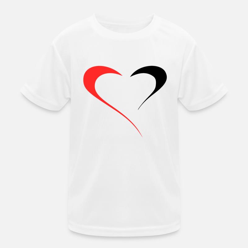 Dualität der Liebe - Zwei Seiten Rot/Schwarz Kinder Funktions-T-Shirt