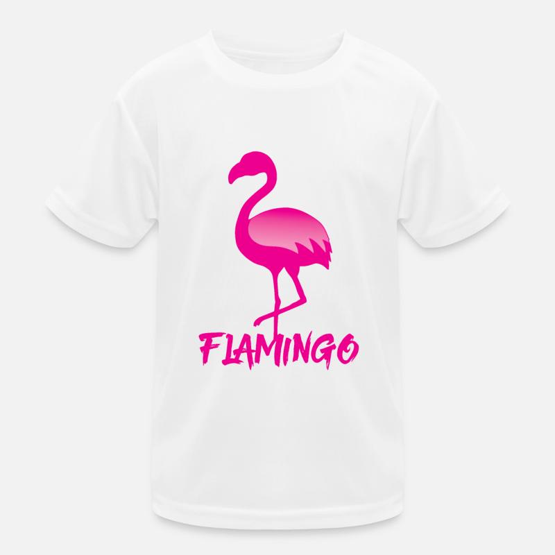 Flamingo in rosa Kinder Funktions-T-Shirt