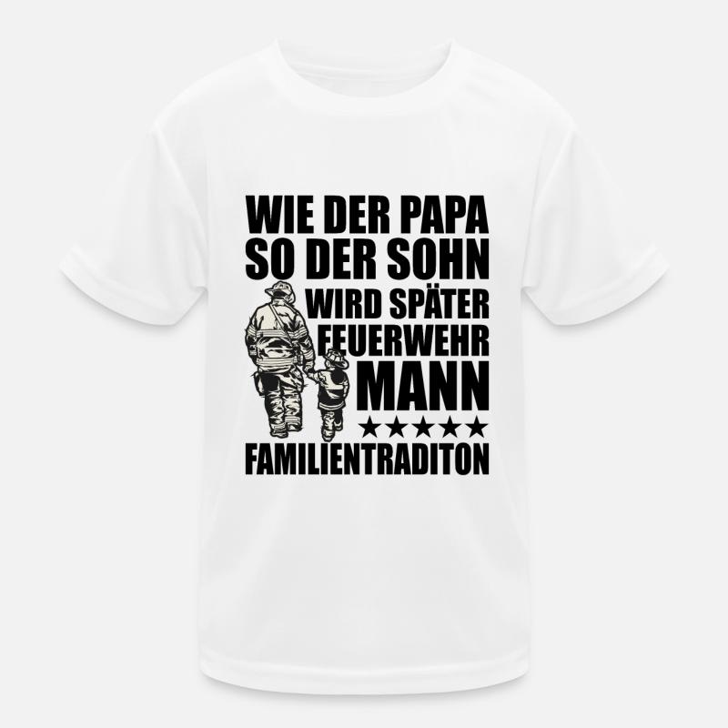 Feuerwehr Kinder Funktions-T-Shirt