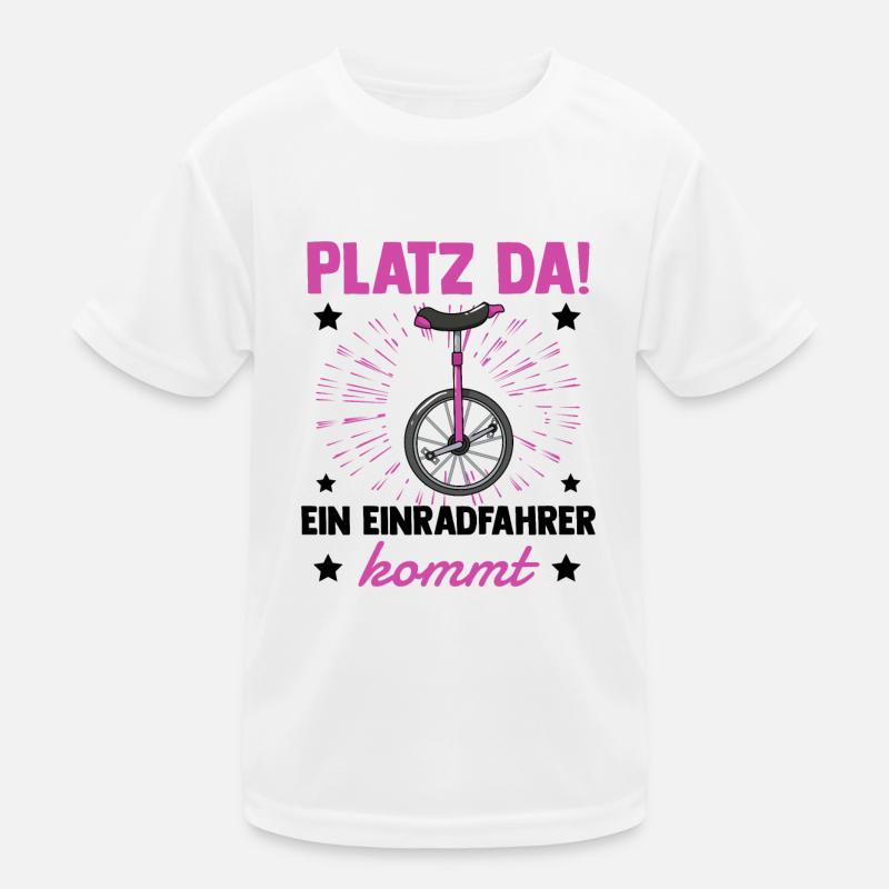 Einrad Kinder Funktions-T-Shirt