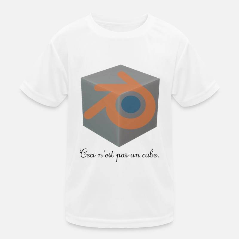 Ceci n'est pas un cube! Kinder Funktions-T-Shirt