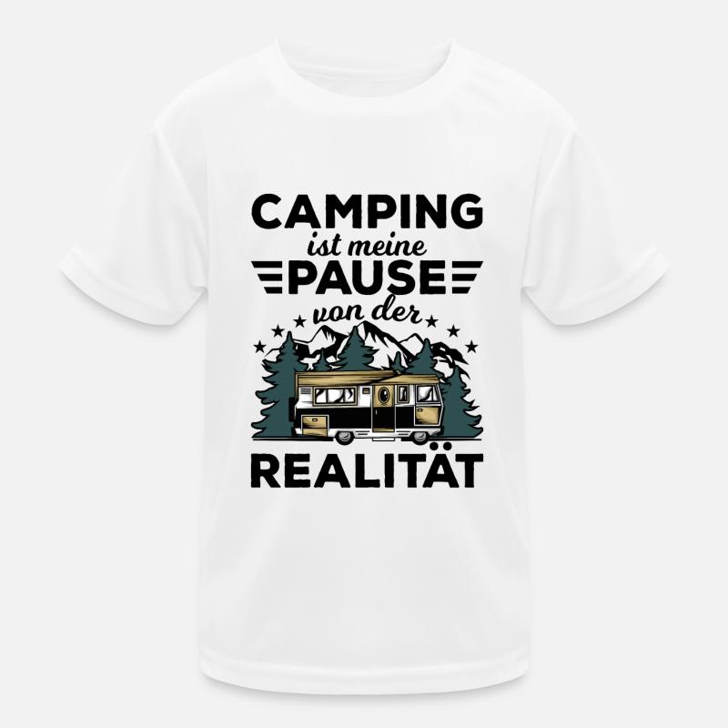 Camping Kinder Funktions-T-Shirt