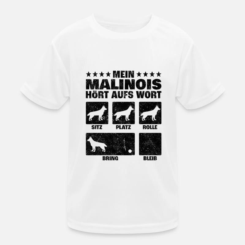 Malinois Hundetricks Schäferhund Belgien Geschenk Kinder Funktions-T-Shirt