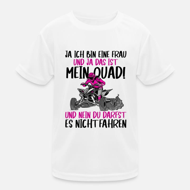 Quad - Kinder Funktions-T-Shirt - Weiß