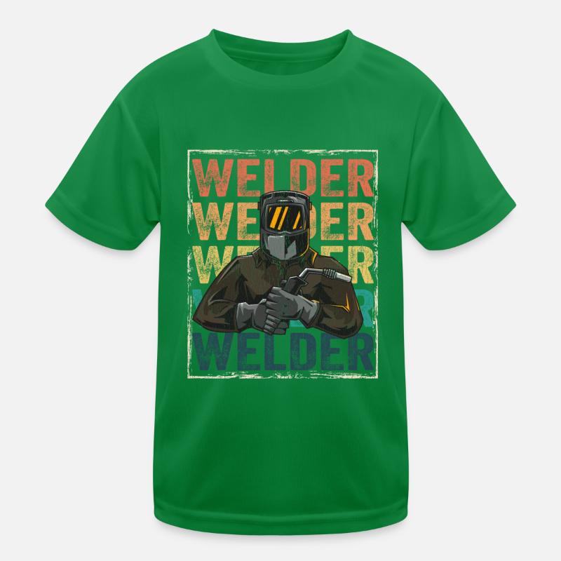 Welder Retro Kids Functional T-Shirt