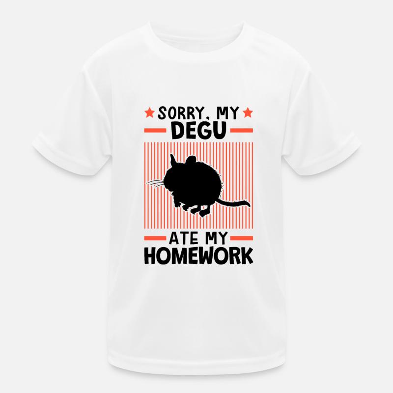 Degu ate my homework Kids Functional T-Shirt