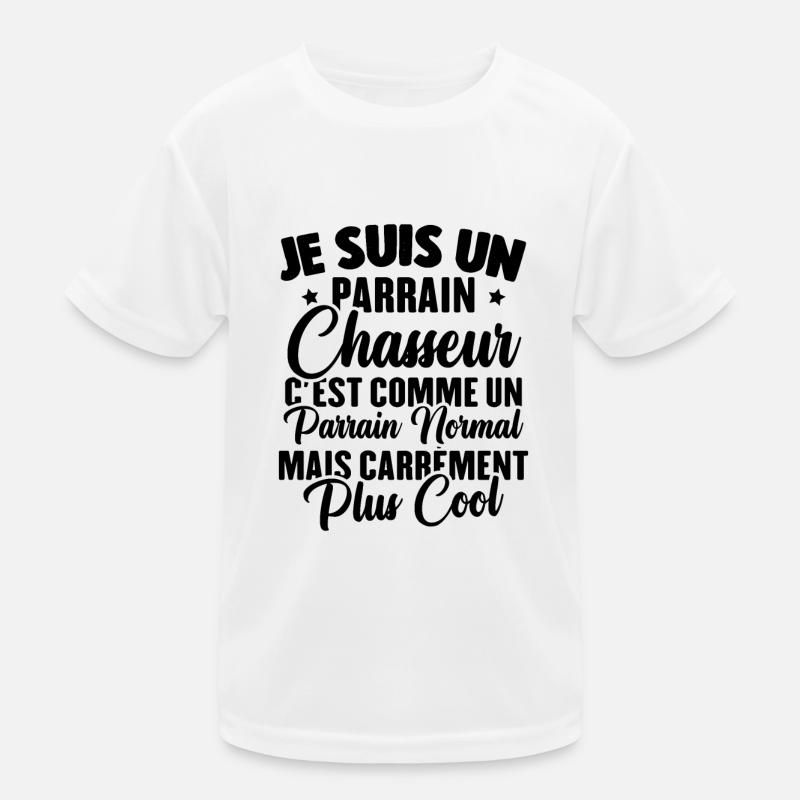 Je suis un parrain chasseur idée cadeau chasse T-shirt sport Enfant