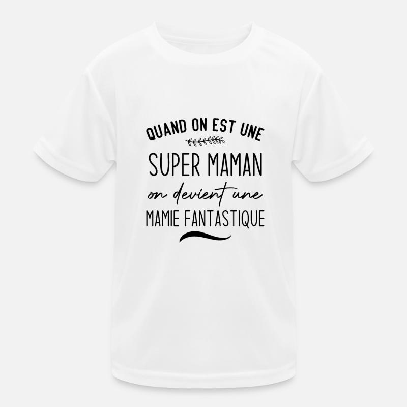 Un super papa on devient un papy fantastique T-shirt sport Enfant