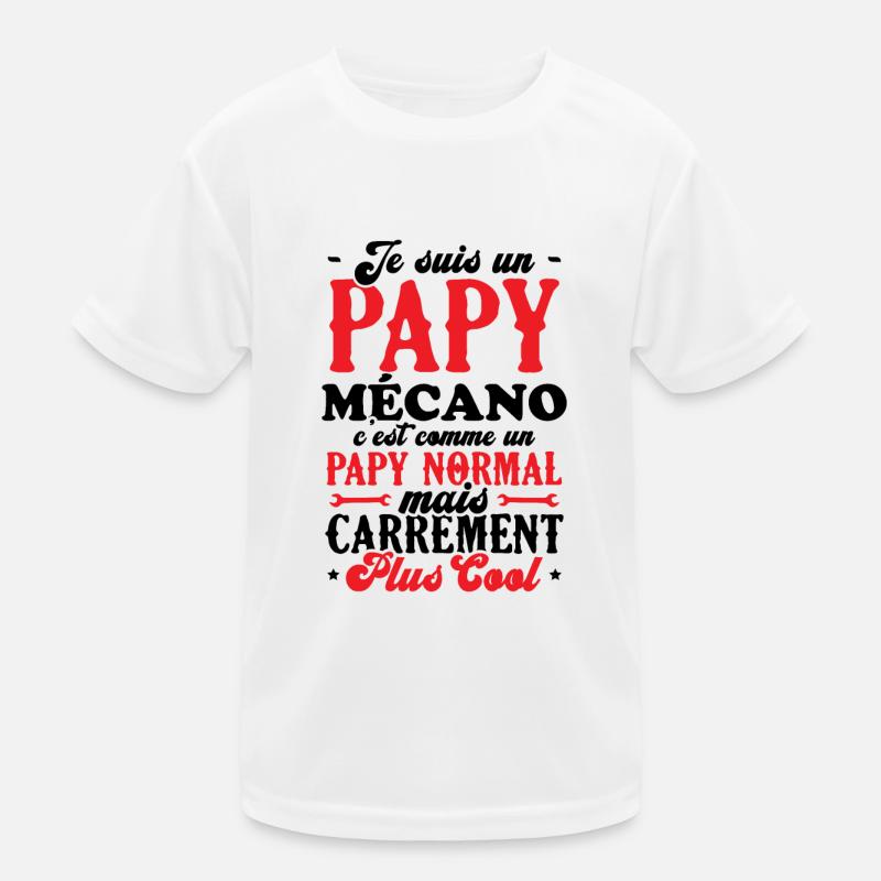Je suis un papy mécano comme un papy normal T-shirt sport Enfant
