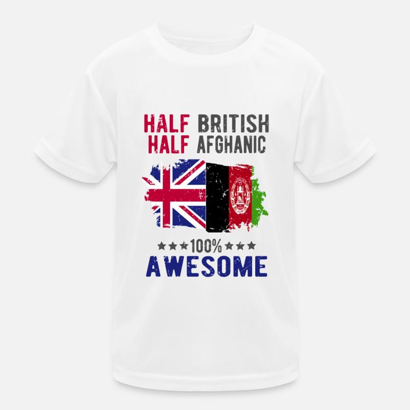 Moitié britannique moitié afghan T-shirt sport Enfant
