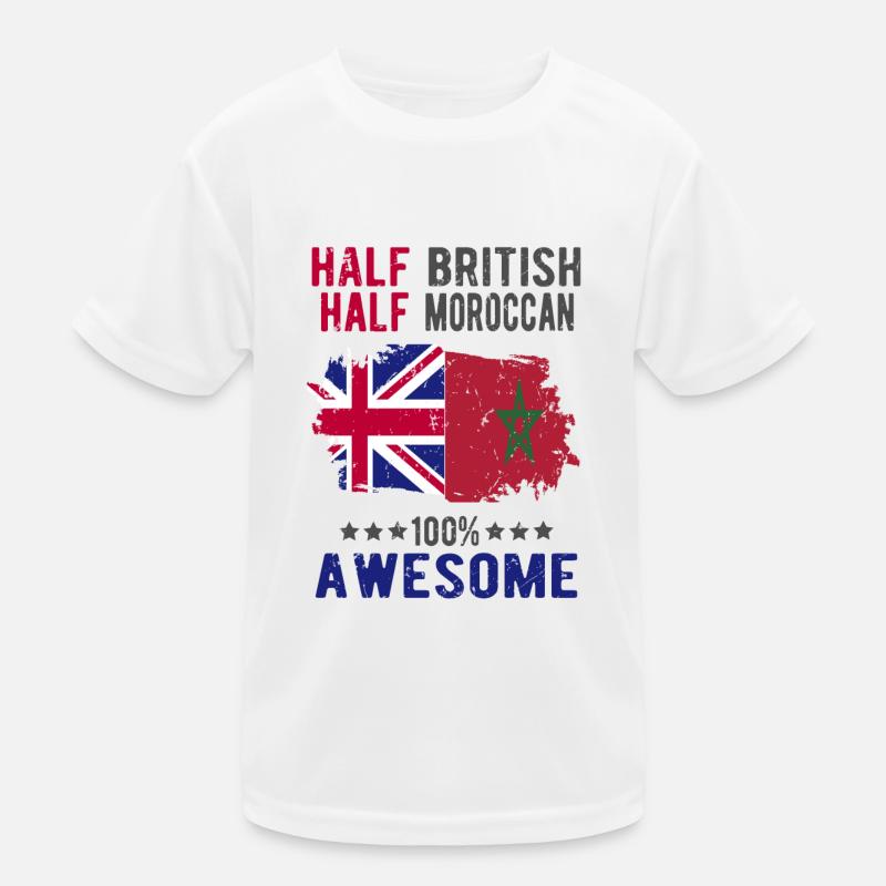Moitié britannique moitié marocain T-shirt sport Enfant
