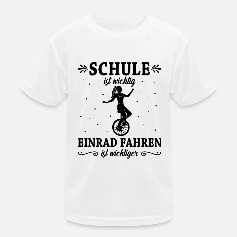 Einrad Kinder Funktions-T-Shirt