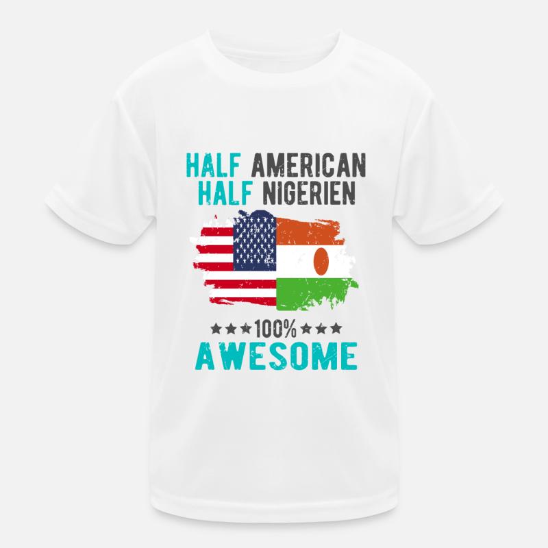 Moitié américain moitié nigérien T-shirt sport Enfant