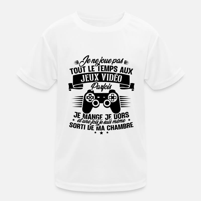 Ich spiele nicht ständig Videospiele Kinder Funktions-T-Shirt