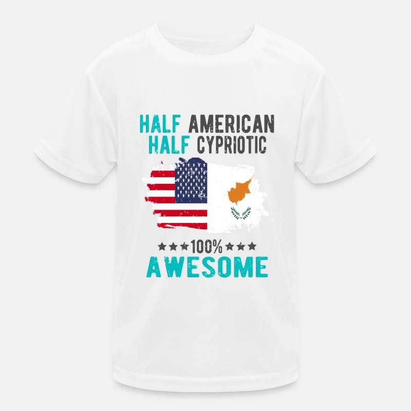 Mi-Américain, mi-Chypriote T-shirt sport Enfant