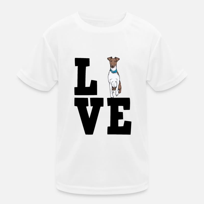 Foxterrier Kinder Funktions-T-Shirt