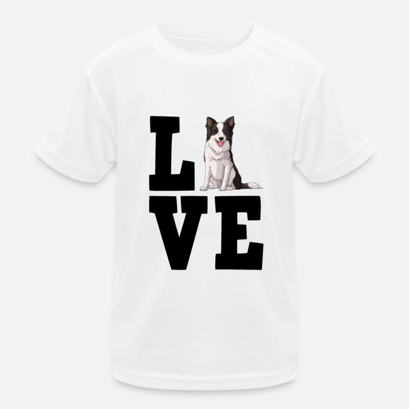 Border Collie T-shirt sport Enfant