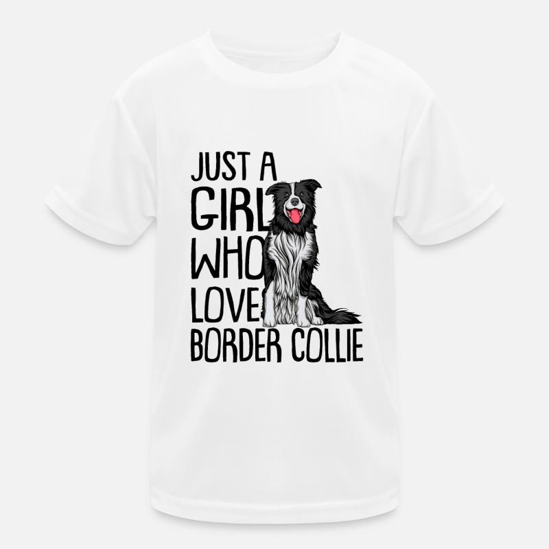 Border Collie Kids Functional T-Shirt