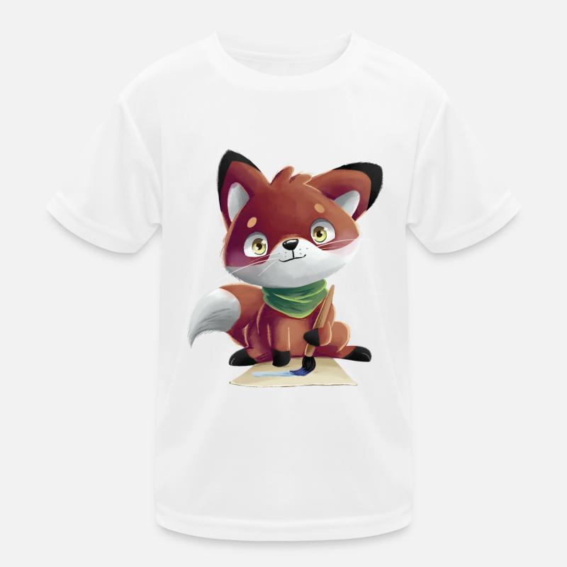 Coloring fox Kids Functional T-Shirt