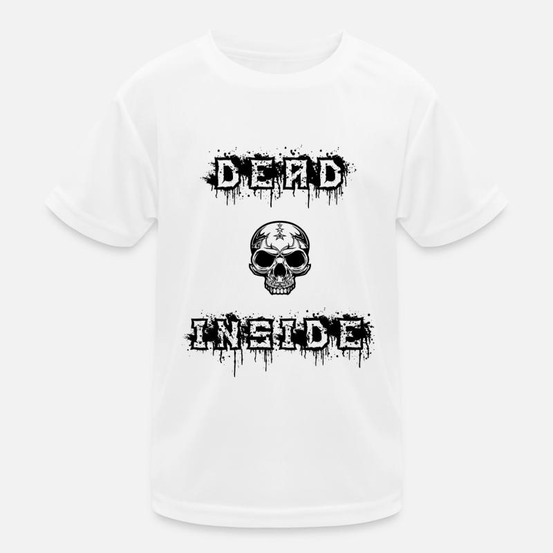 dead inside in black Kinder Funktions-T-Shirt