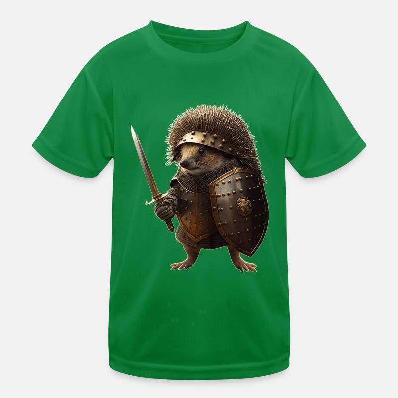 Igel der Welt, schützt euch durch eine Rüstung Kinder Funktions-T-Shirt