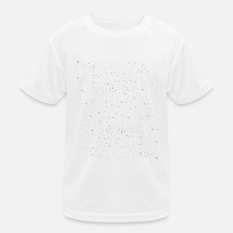 Farbspritzer Distressed Overlay schwarz Kinder Funktions-T-Shirt