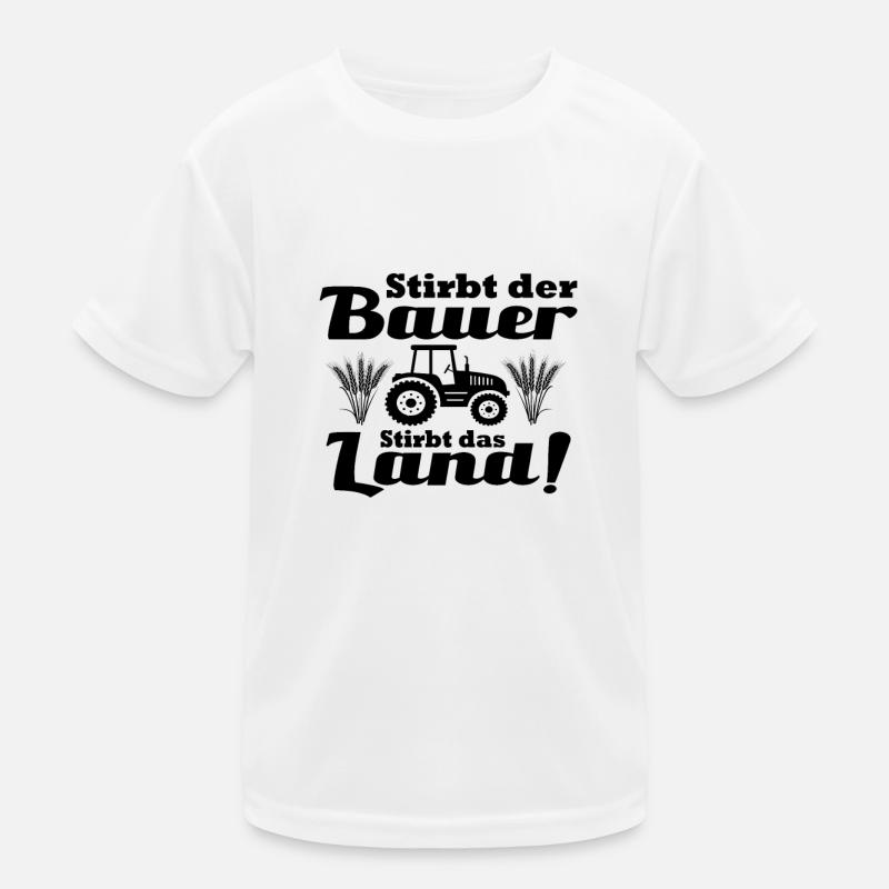 Bauerndemo Landwirtschaft Bauern Protest Sprüche Kinder Funktions-T-Shirt