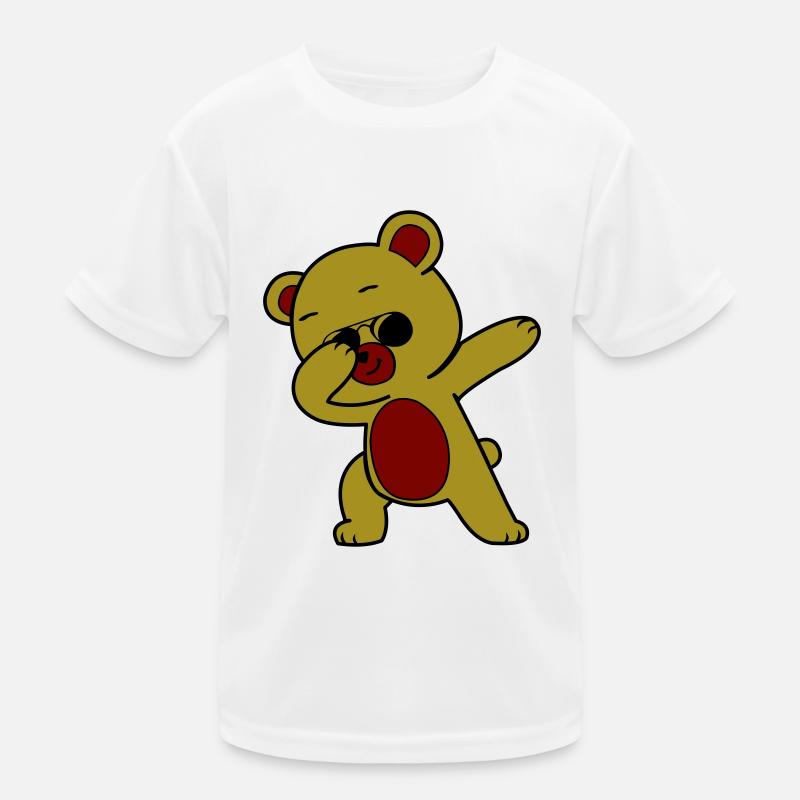dabbing bär cool Kinder Funktions-T-Shirt