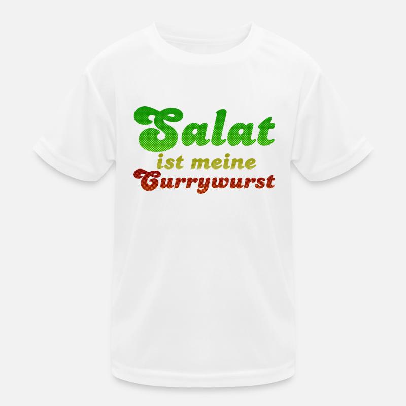 La salade est ma currywurst T-shirt sport Enfant