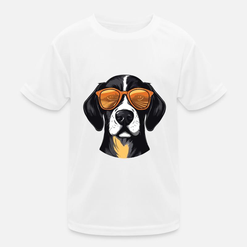 Beagle Hund Kopf Cool Kinder Funktions-T-Shirt
