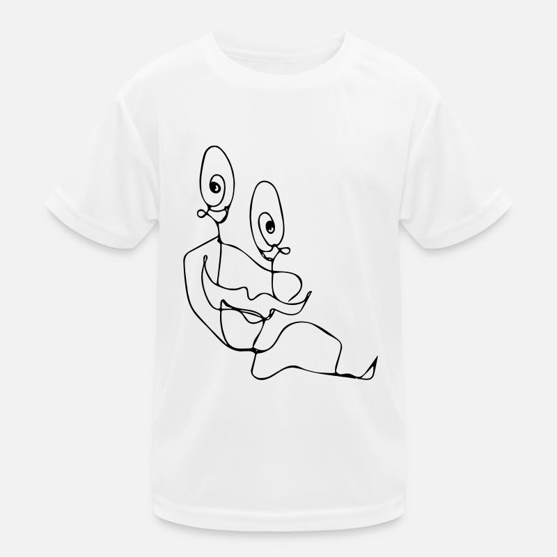 Schleimig - Kinder Funktions-T-Shirt - Weiß