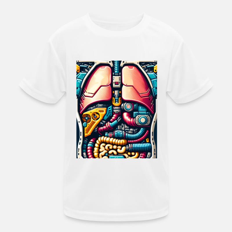 Roboter Inside - Shirt für kleine Technikfans Kinder Funktions-T-Shirt