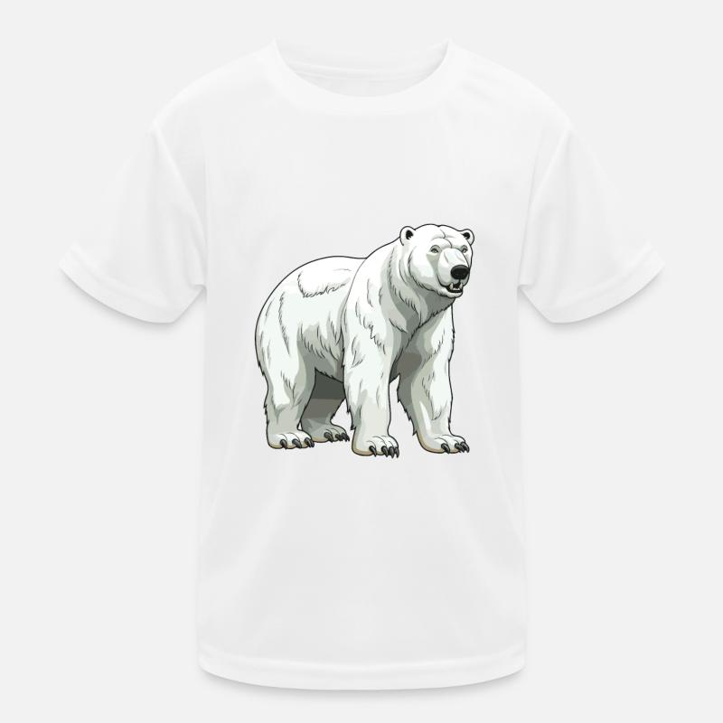 Eisbär Tier Polar bär Kinder Funktions-T-Shirt