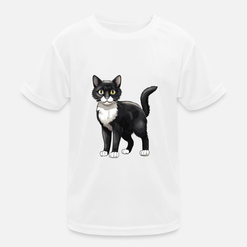Animal chat T-shirt sport Enfant