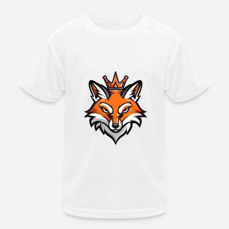 Fox Head Crown Kids Functional T-Shirt