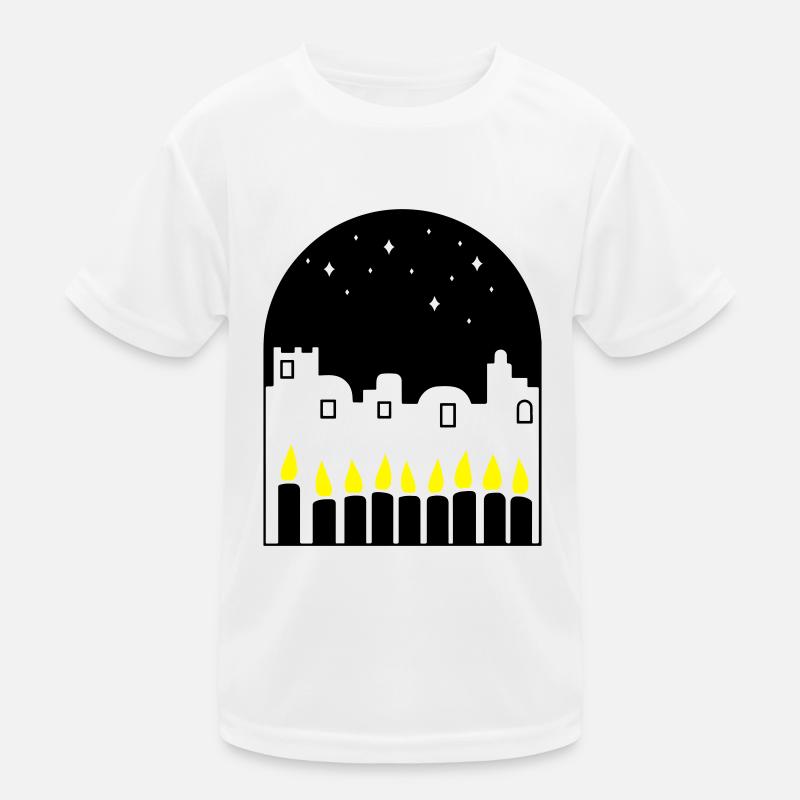 Bougies la nuit T-shirt sport Enfant