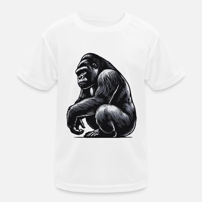 Gorilla Kinder Funktions-T-Shirt