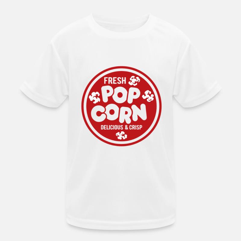 Frisches Popcorn - knusprig & lecker - Geschenk Kinder Funktions-T-Shirt